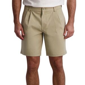 NWT Chaps Men’s Pleat Front Khaki Shorts 38